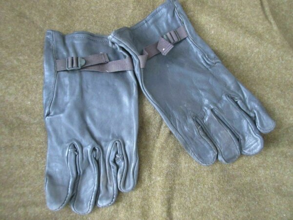Original US Army Leder Handschuhe Gloves Glove Shell Leather M-1949 WWII D-Day