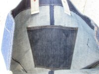 Raw Denim Bag Umhängetasche Weekender Schultertasche...