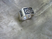 Vintage Lutece Mfg Co 1917 Ring 925 Sterling Rockabilly...