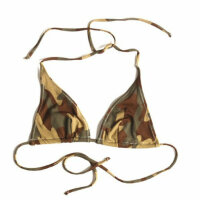 Camouflage Bikini Triangle Top Tropical Surprise 3-color...