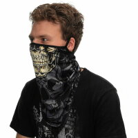 Gesichtsmaske Mund-Nasen-Maske Face Mask Earloop Woodland Camo Skull Marble