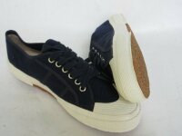 Ital Bordschuhe Army Sneaker Canvas Navy Blue Leinen Turnschuhe Sneakers Gr 40