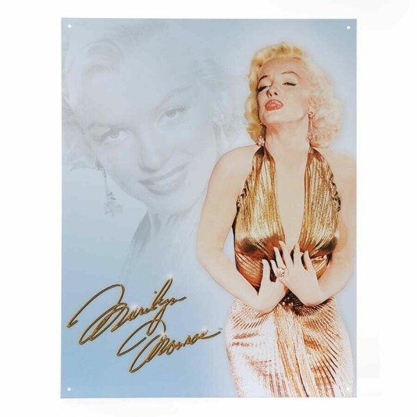 Metall Schild Vintage Sign Marilyn Monroe Rockabilly Nose Art Hot Rod Rockn Roll