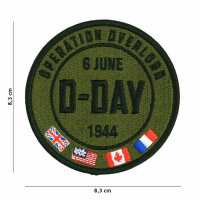 Patch Aufnäher US Abzeichen D-Day Operation Overlord...