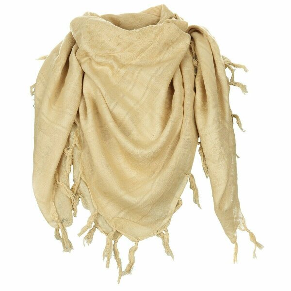 PLO Halstuch Schal Pal&auml;stinenser Headwrap Shemagh Coyote Sand Supersoft Scarf