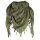 PLO Halstuch Schal Pal&auml;stinenser Headwrap Shemagh Schwarz Oliv Supersoft Scarf