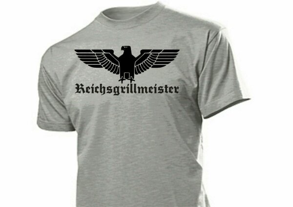 T-Shirt Reichsadler Reichsgrillmeister BBQ Grillen Koch Grillmeister Gr 3-5XL