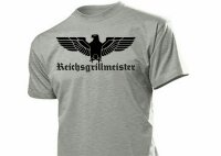 T-Shirt Reichsadler Reichsgrillmeister BBQ Grillen Koch...