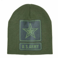 US Army Allied Star Insignia USMC Watch Cap Strickm&uuml;tze Beanie Hat