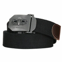 US Army Gürtel Paratrooper Airborne Wings Buckle...
