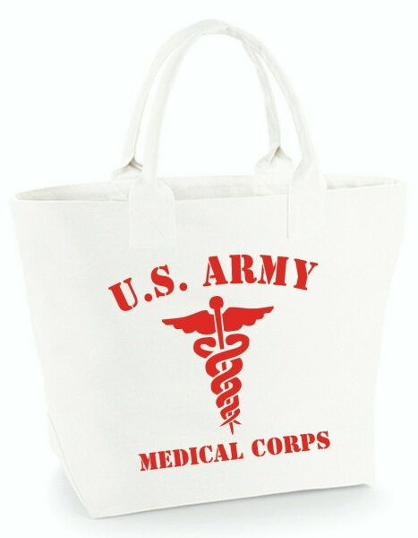 US Army Medical Corps Aescula Stab Mash Vietnam Canvas Bag Shopper