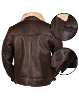 US Navy A4 Flight Jacket Fliegerjacke Lederjacke...