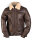 US Navy A4 Flight Jacket Fliegerjacke Lederjacke Bomberjacke Lammfell USN WWII