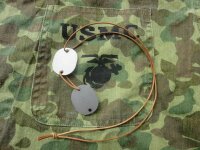 USMC USN US Navy Dog Tags Chain ID Disks Your Name...