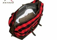 Extended Weekender Bag Oversized Red Plaid