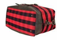 Extended Weekender Bag Oversized Red Plaid