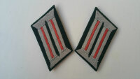 Kragenspiegel Offizier Rot Artillerie Wehrmacht WK2 WWII...