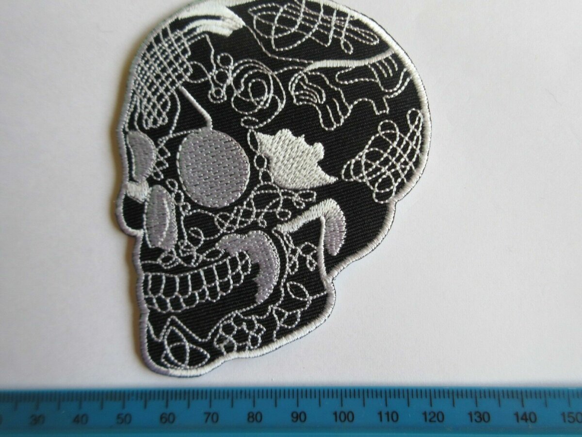 Old Timer Patch Patch Sugar Skull Biker Hot Rod Nose Art Rockabilly V8 US Car Ratty O