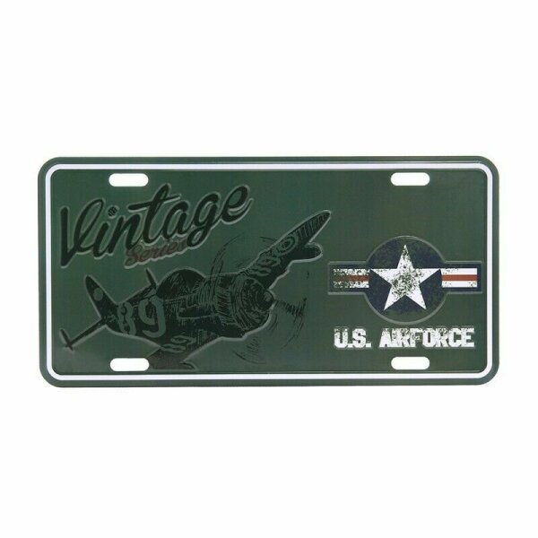 License Plate WK2 US Army Vintage Series Airforce Kokarde Bomber B9 WWII D-Day