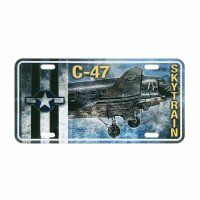 License Plate WK2 US Army Vintage Series C-47 Skytrain...