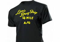 Lions Drag Strip Long Beach Race California Hot Rod T-Shirt Rat Rod Vintage -5XL