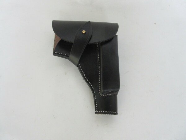 WH Pistolentasche Radom Black Uniform Pistol Holster Leather Wehrmacht WK2 WW2