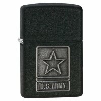 Zippo Black Crackle US Army Allied Star Insignia D-Day...