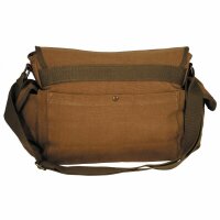 Canvas Handtasche Umh&auml;ngetasche Schultertasche Messenger Carrier Bag Braun