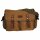 Canvas Handtasche Umhängetasche Schultertasche Messenger Carrier Bag Braun