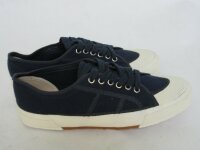 Ital Bordschuhe Army Sneaker Canvas Navy Blue Leinen...