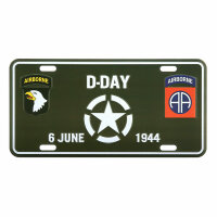 License Plate US Army D-Day June 1944 101st 82nd Airborne...