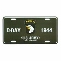 License Plate US Army D-Day June 1944 101st Airborne...