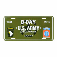 License Plate US Army D-Day Nations Normandy 75th...