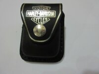 Original Zippo Leder Tasche Schlaufe Schwarz Harley...