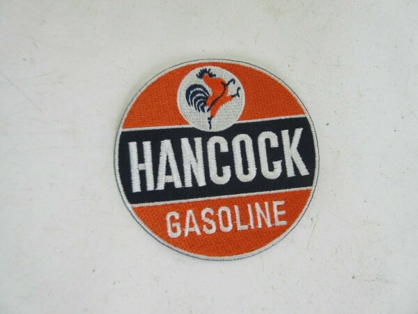 Patch Hancock Gasoline Fuel V8 Hot Rod Jacket Nose Art Rockabilly US Car Speed