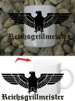 Reichsadler Reichsgrillmeister Wehrmacht BBQ Grill Tasse Kaffeetasse Coffee Mug