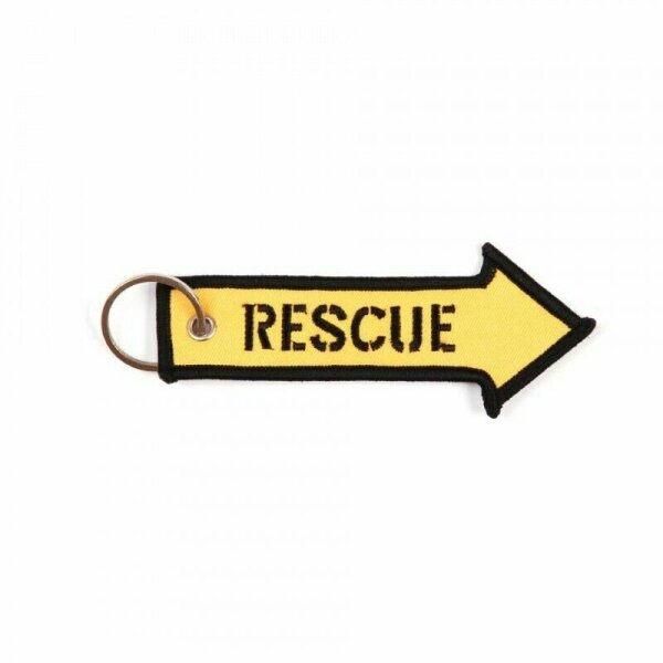 Schlüsselanhänger "Rettung" Rescue Arrow Key Ring Chain Keyhanger Fun Biker