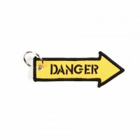 Schlüsselanhänger Danger Gefahr Pfeil Key Ring...