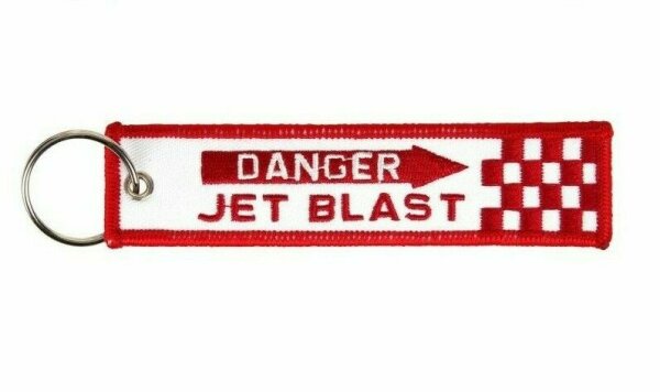 Schlüsselanhänger RBF Airforce Danger Jet Blast Army Key Ring Hanger Pilots