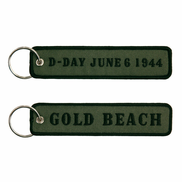 Schlüsselanhänger WK2 US Army Key Ring D-Day Gold Beach Normandy 75 Anniversary