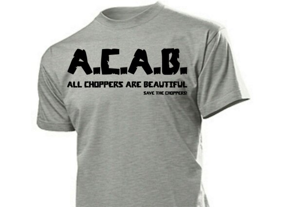 T-Shirt All Choppers are Beautiful Save the Choppers! Biker Bobber V2 Gr 3-5XL