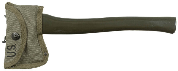 US Army Axt + Hülle Axe + Cover SEMS 1942 USMC Marines Normandie WW2 WK2 M1910