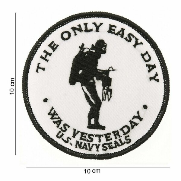 US Army PATCH THE ONLY EASY DAY was yesterday US NAVY SEALS Marines WK2 WWII Nam