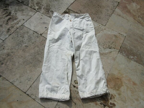 US Army Trousers Field Overwhite M1944 WKII WWII Winter Hose Snow Camo QM Depot
