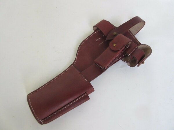 WWI WK1 C96 Mauser Rote 9 Holster Tragegestell + Putzstock Leather Harness + Rod