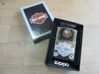 Zippo Harley Davidson Skull Bullet High Polish Hochglanz...