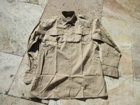 Army Chino Shirt Tropenhemd Service Hemd Vintage...