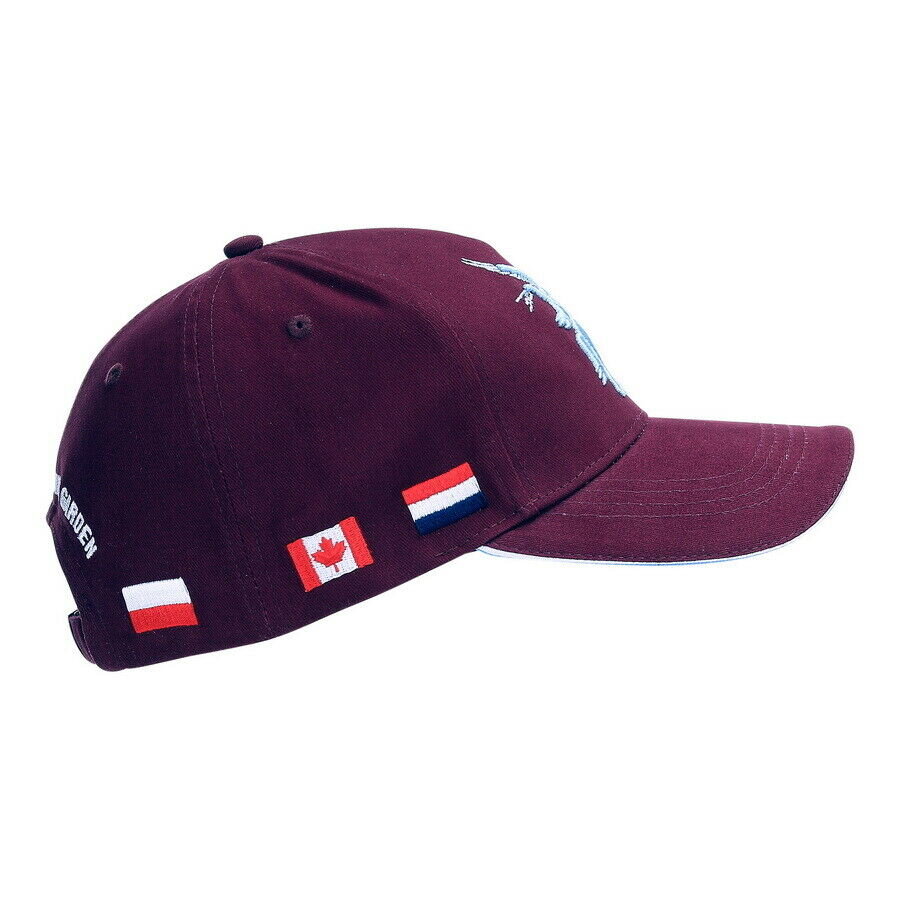 British Army Pegasus Parachute Regiment Baseball Cap - Maroon/Wine Red, One Size Adjustable