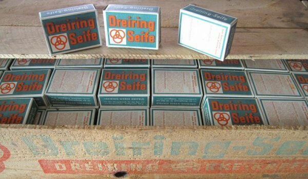 Dreiring Seife a Depot 1945 Bad Hausgebrauch 100gr Soap WH WWII WK2 Wehrmacht