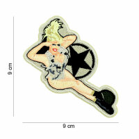 Patch Aufn&auml;her US Army D-Day Pinup Girl Allied Star...